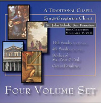 St. John Schola - 4-Disc Set II (Volumes 5-8) St. John Schola - 4-Disc Set II (Volumes 5-8)